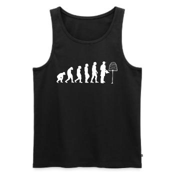 Evolution Imker Imkerei Biene Honig - Männer Premium Bio Tank Top - Schwarz - Vorne - AI Model Male 178 light (178cm)
