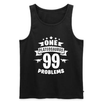 One Plateosaurus 99 Problems - Débardeur bio Premium Homme - noir - Devant - Michal (187cm)