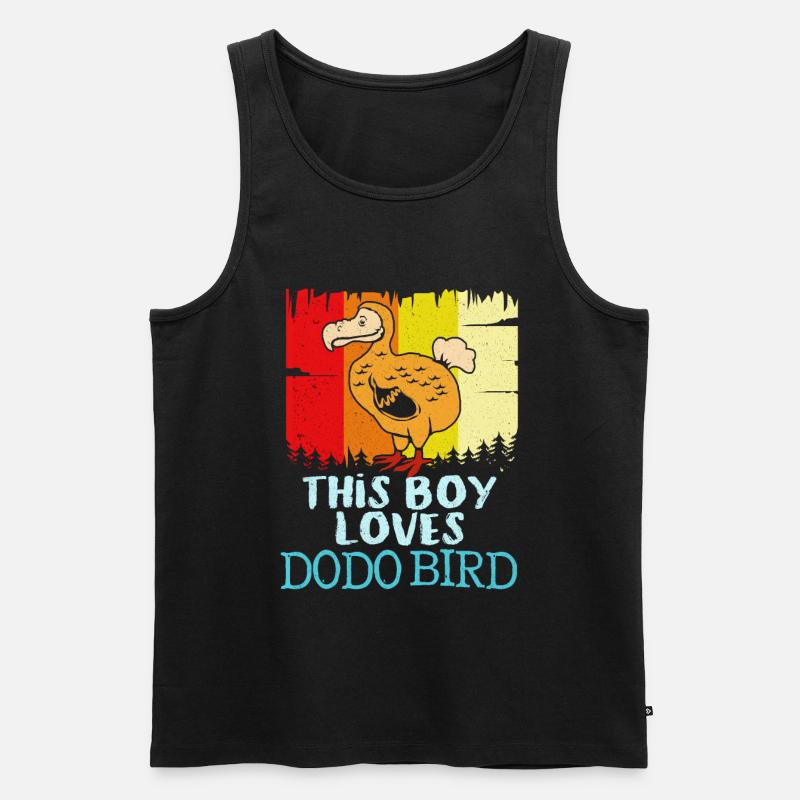 Dodo - Männer Premium Bio Tank Top - Schwarz
