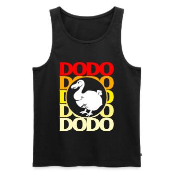 Dodo cadeau oiseau origine primitive fossil archéologie Geek - Débardeur bio Premium Homme - noir - Devant - AI Model Male 178 light (178cm)