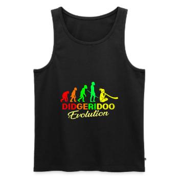 Didgeridoo - Männer Premium Bio Tank Top - Schwarz - Vorne - AI Model Male 178 light (178cm)