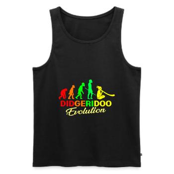 Didgeridoo Aborigines Australien Musik Meditation - Männer Premium Bio Tank Top - Schwarz - Vorne - AI Model Male 178 light (178cm)