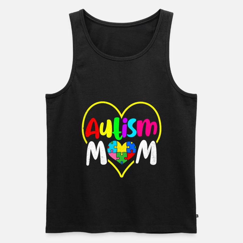 Autismus - Männer Premium Bio Tank Top - Schwarz