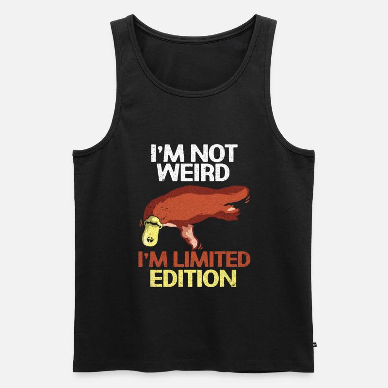 Schnabeltier - Männer Premium Bio Tank Top - Schwarz