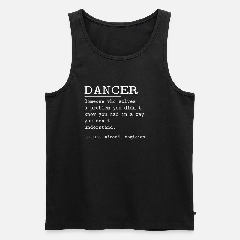DANCER - Männer Premium Bio Tank Top - Schwarz