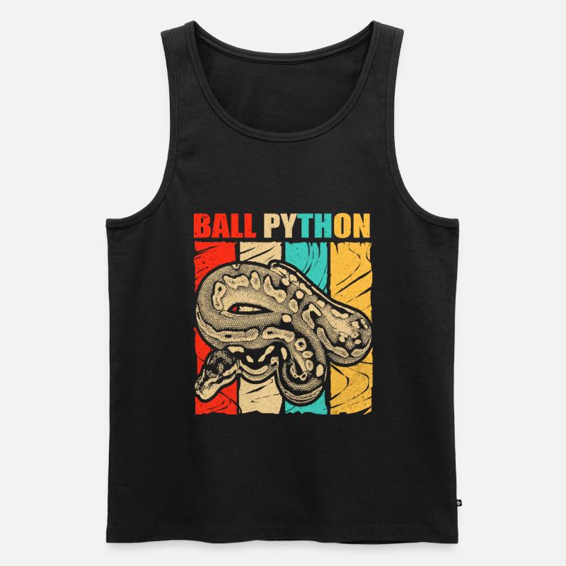 Python - Männer Premium Bio Tank Top - Schwarz