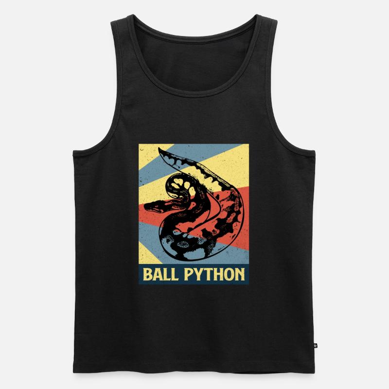 Python - Männer Premium Bio Tank Top - Schwarz
