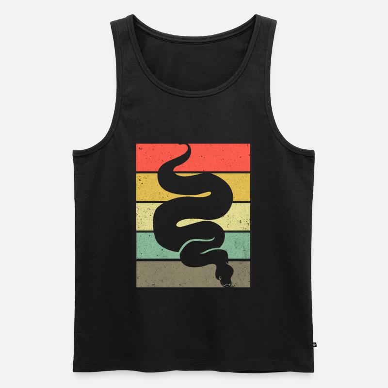 Python - Men's Premium Organic Tank Top - black