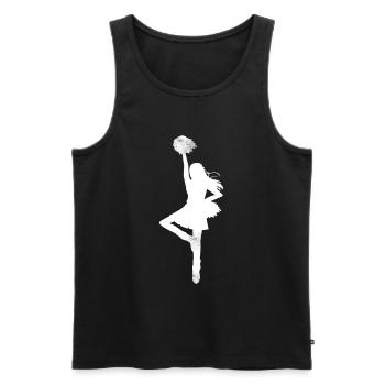 Cheerleader Cheerleading - Männer Premium Bio Tank Top - Schwarz - Vorne - AI Model Male 178 light (178cm)