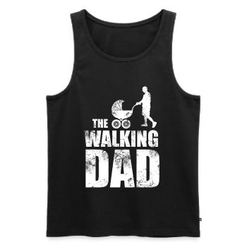 The Walking Dad Vatertag - Männer Premium Bio Tank Top - Schwarz - Vorne - AI Model Male 178 light (178cm)