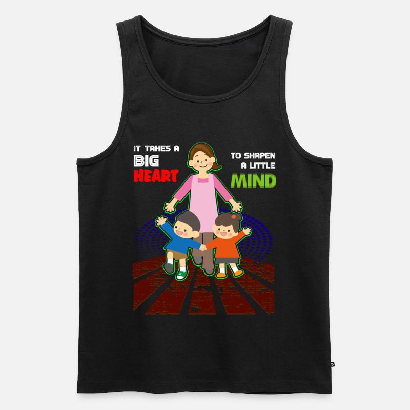 Lehrer Kindergarten Erzieher - Männer Premium Bio Tank Top - Schwarz