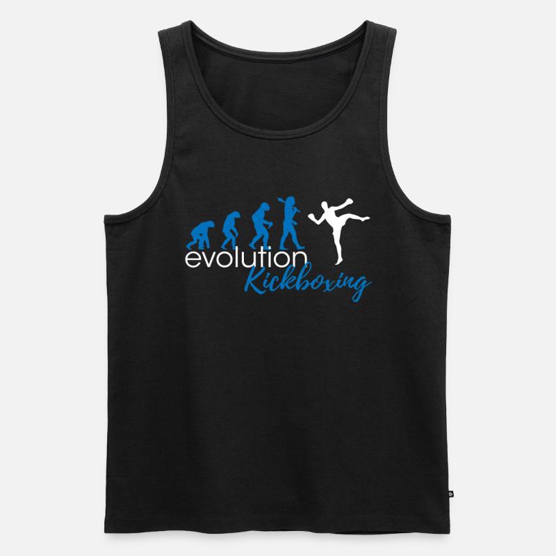 Evolution du kickboxing - Débardeur bio Premium Homme - noir