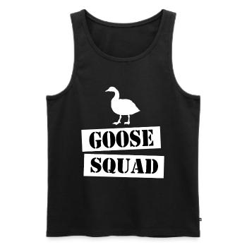 join the goose squad - Männer Premium Bio Tank Top - Schwarz - Vorne - AI Model Male 178 light (178cm)