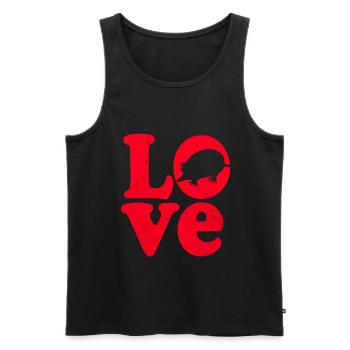 Maulwurf - Männer Premium Bio Tank Top - Schwarz - Vorne - AI Model Male 178 light (178cm)
