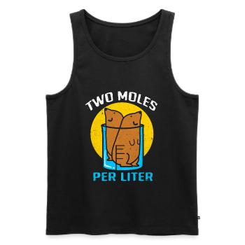 Maulwurf - Männer Premium Bio Tank Top - Schwarz - Vorne - AI Model Male 178 light (178cm)