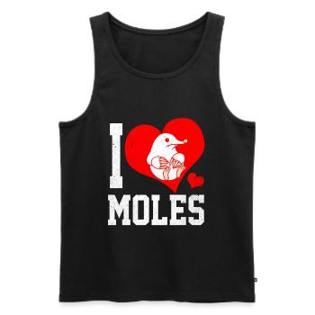 Maulwurf - Männer Premium Bio Tank Top - Schwarz - Vorne - AI Model Male 178 light (178cm)