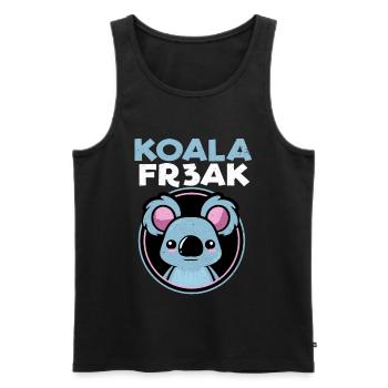 Koala - Débardeur bio Premium Homme - noir - Devant - AI Model Male 178 light (178cm)