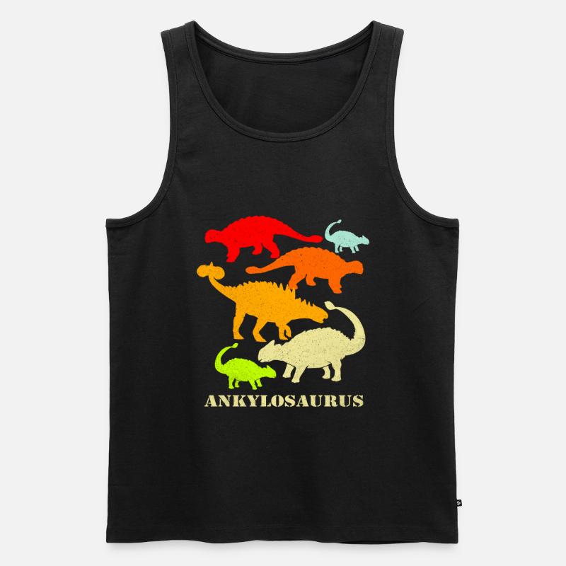 Ankylosaurus - Männer Premium Bio Tank Top - Schwarz