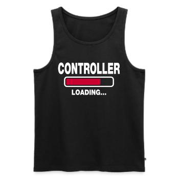 Controller - Männer Premium Bio Tank Top - Schwarz - Vorne - AI Model Male 178 light (178cm)