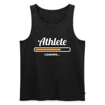 Athlete Loading - Männer Premium Bio Tank Top - Schwarz - Vorne - Michal (187cm)