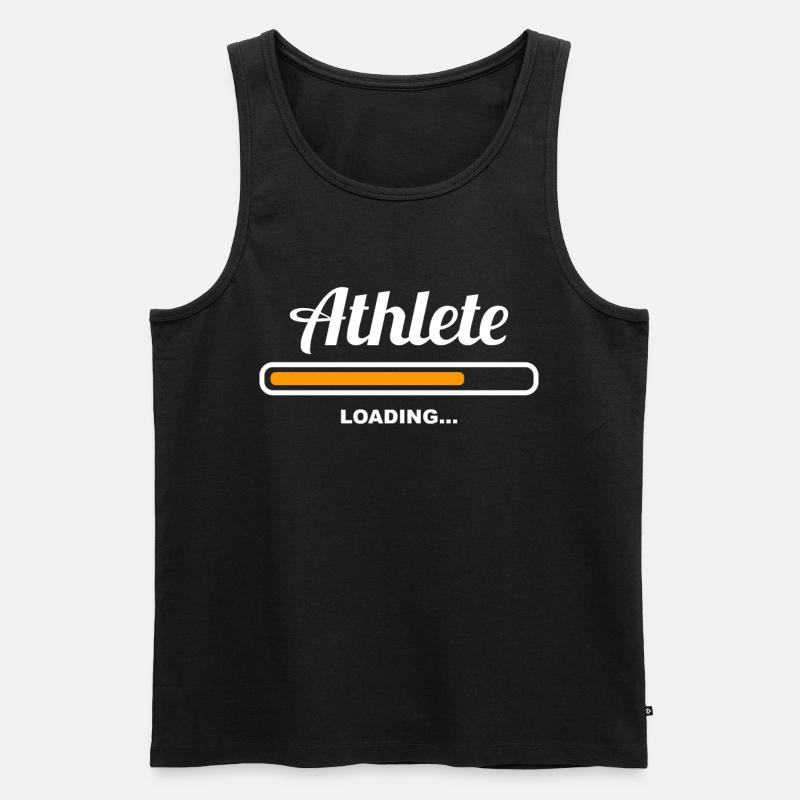 Athlete Loading - Men's Premium Organic Tank Top - black