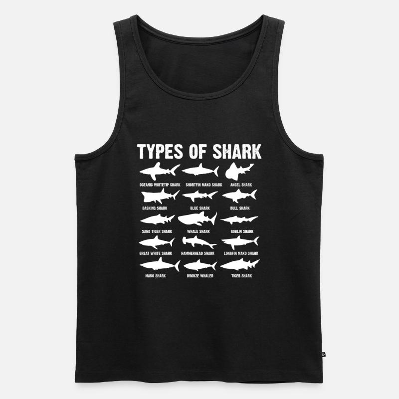 Hai Arten - Männer Premium Bio Tank Top - Schwarz