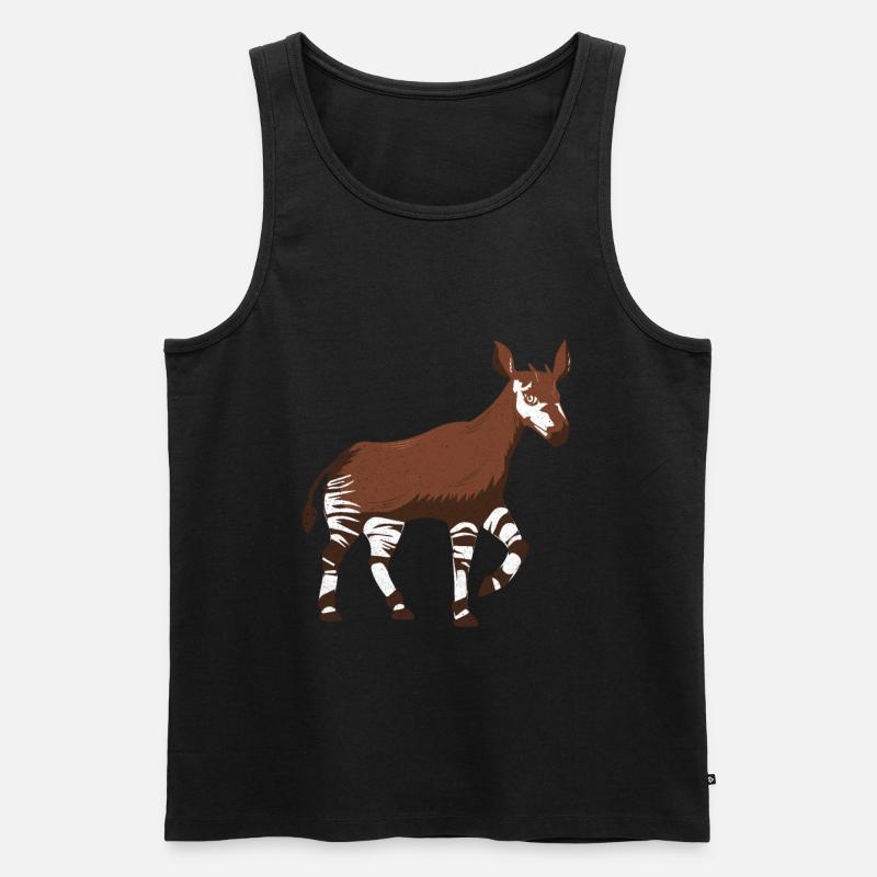 Okapi - Männer Premium Bio Tank Top - Schwarz