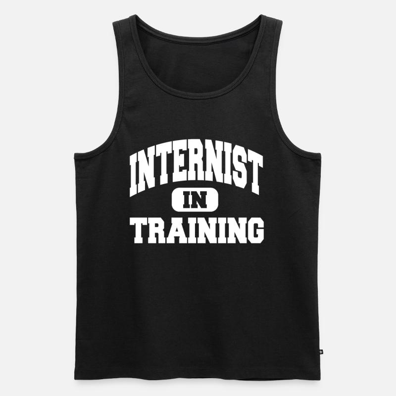 Internist In Training - Men's Premium Organic Tank Top - black