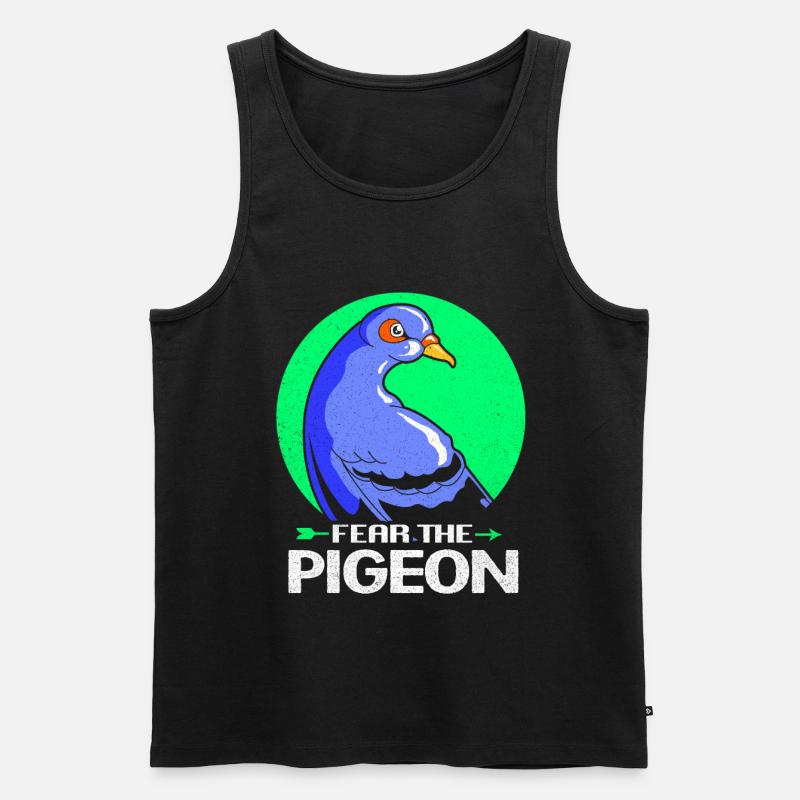 Taube - Männer Premium Bio Tank Top - Schwarz