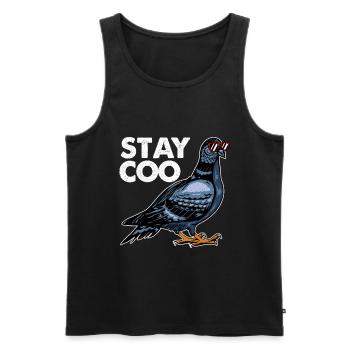 Dove - Men's Premium Organic Tank Top - black - Front - Michal (187cm)