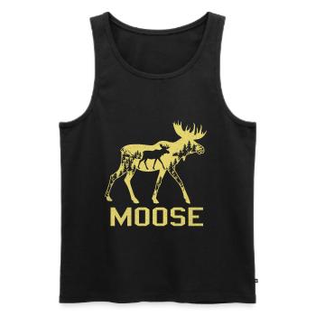 Elk - Men's Premium Organic Tank Top - black - Front - AI Model Male 178 light (178cm)