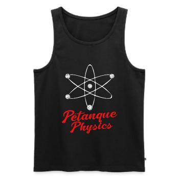 Pétanque Bocce Raffa Boule Sport Ball Petanque - Men's Premium Organic Tank Top - black - Front - AI Model Male 178 light (178cm)