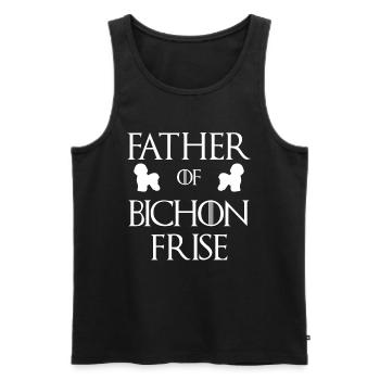 Bichon Frize - Men's Premium Organic Tank Top - black - Front - Michal (187cm)