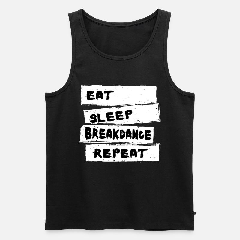 Breakdance - Breakdance Tshirt - Men's Premium Organic Tank Top - black