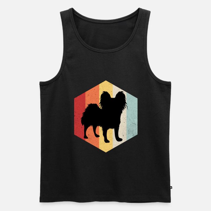 Papillon - Männer Premium Bio Tank Top - Schwarz