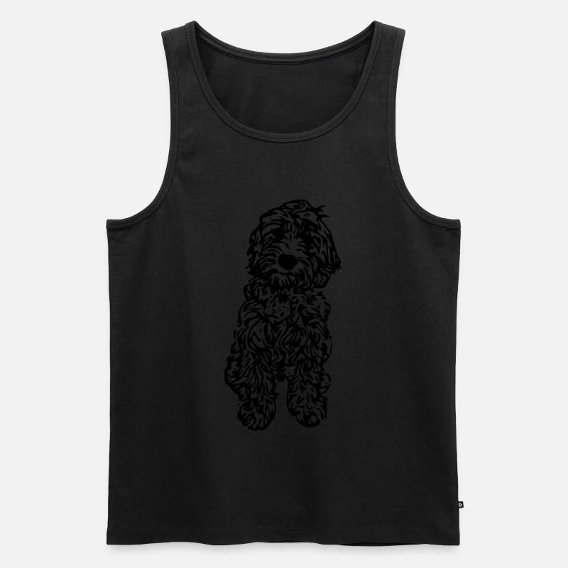 cockapoo - Männer Premium Bio Tank Top - Schwarz