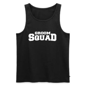 Bachelor - Men's Premium Organic Tank Top - black - Front - Michal (187cm)