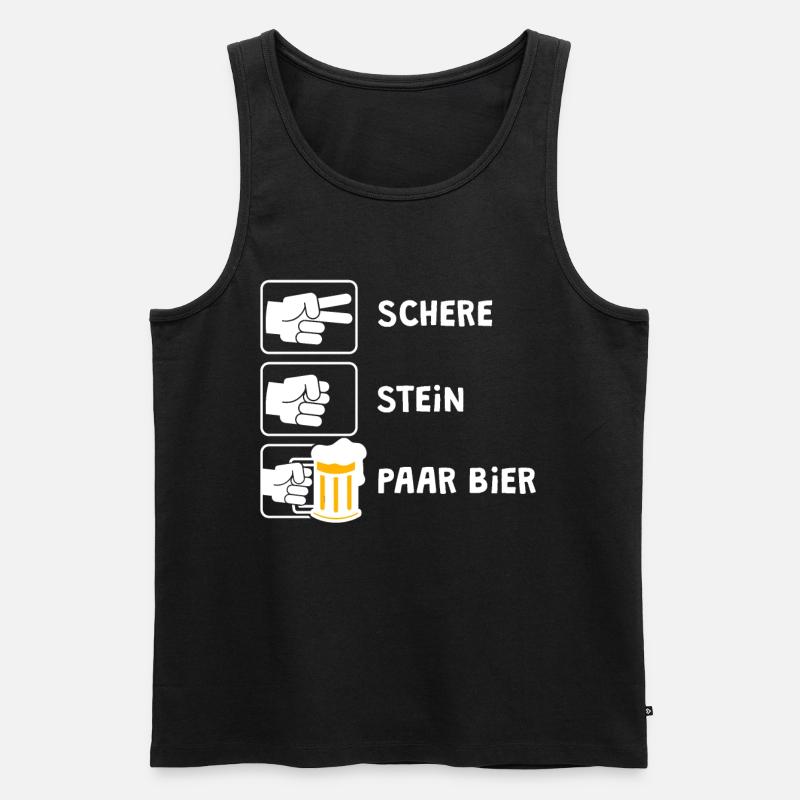 blockedName - Männer Premium Bio Tank Top - Schwarz