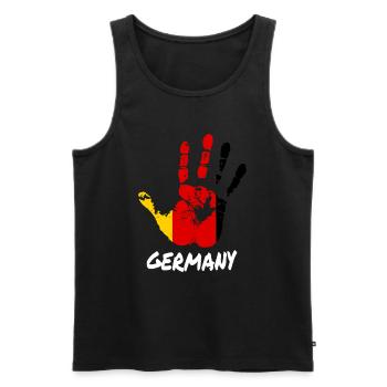 Germany - Männer Premium Bio Tank Top - Schwarz - Vorne - Michal (187cm)