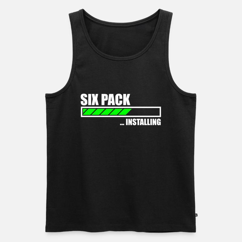 Sport - Männer Premium Bio Tank Top - Schwarz
