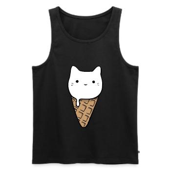 summer - Männer Premium Bio Tank Top - Schwarz - Vorne - AI Model Male 178 light (178cm)