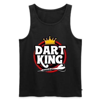 Dart Team Dartboard Dartpfeil Bullseye Dartverein - Männer Premium Bio Tank Top - Schwarz - Vorne - AI Model Male 178 light (178cm)