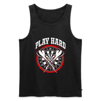 Dart Team Dartboard Dartpfeil Bullseye Dartverein - Männer Premium Bio Tank Top - Schwarz - Vorne - AI Model Male 178 light (178cm)