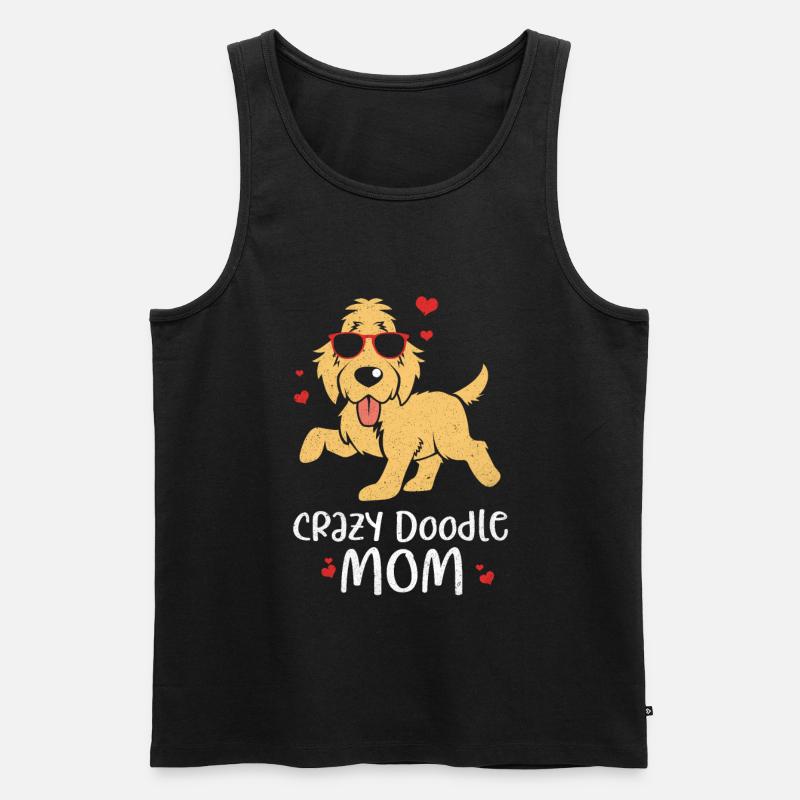 Doodle - Männer Premium Bio Tank Top - Schwarz