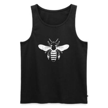 Bee beekeeper - Men's Premium Organic Tank Top - black - Front - AI Model Male 178 light (178cm)