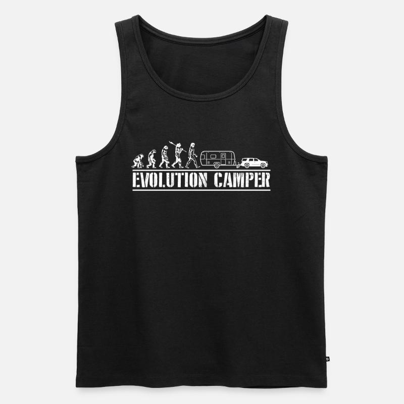 Evolution Camper Camping - Men's Premium Organic Tank Top - black