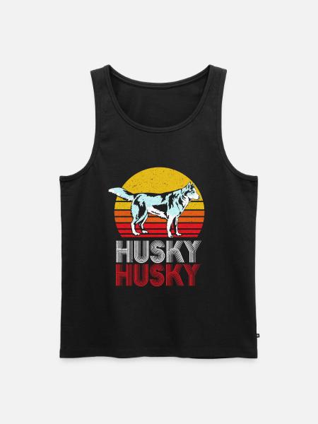 Husky - Men's Premium Organic Tank Top - black