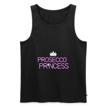 Prosecco Princesse - Débardeur bio Premium Homme - noir - Devant - AI Model Male 178 light (178cm)