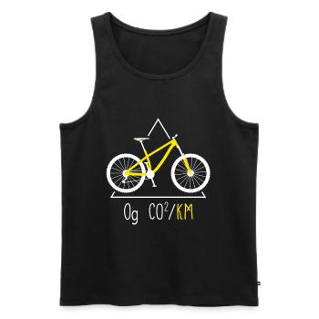 Cyclist bike - Men's Premium Organic Tank Top - black - Front - Michal (187cm)