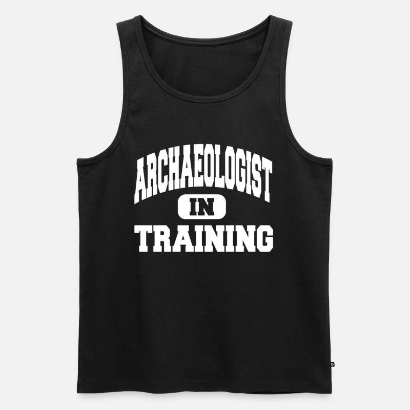 Archaeologist In Training - Männer Premium Bio Tank Top - Schwarz